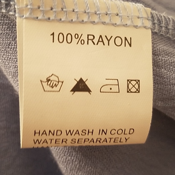 VELZERA Mixed Fabric Boho Babydoll Tunic Mini Dress Blue Medium NWT - Picture 12 of 12